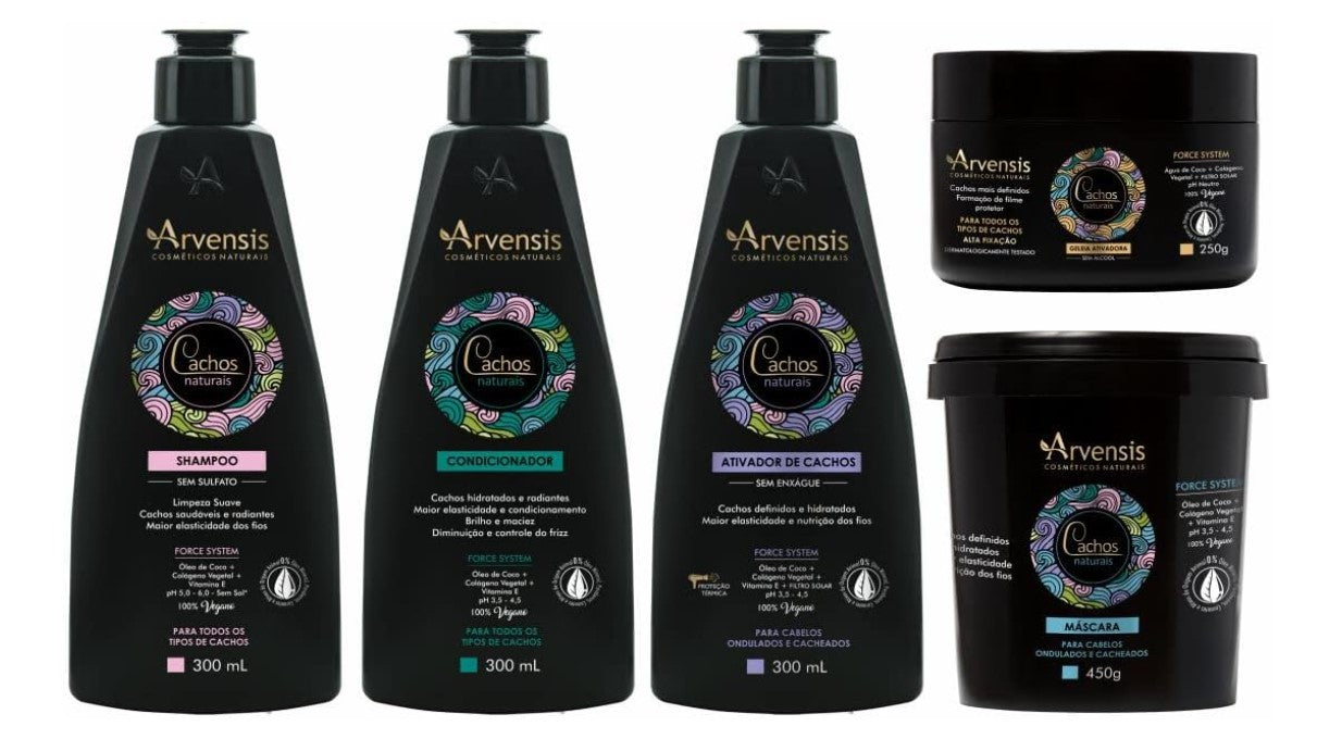 Personal Shopper | 从巴西购买 -Kit Arvensis Cachos Naturais Cabelo Ondulado Vegan (5 Prod)  (DDP)