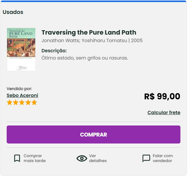 Personal Shopper | Buy from Brazil - Traversing the Pure Land Path  - book - 1 item - DDP