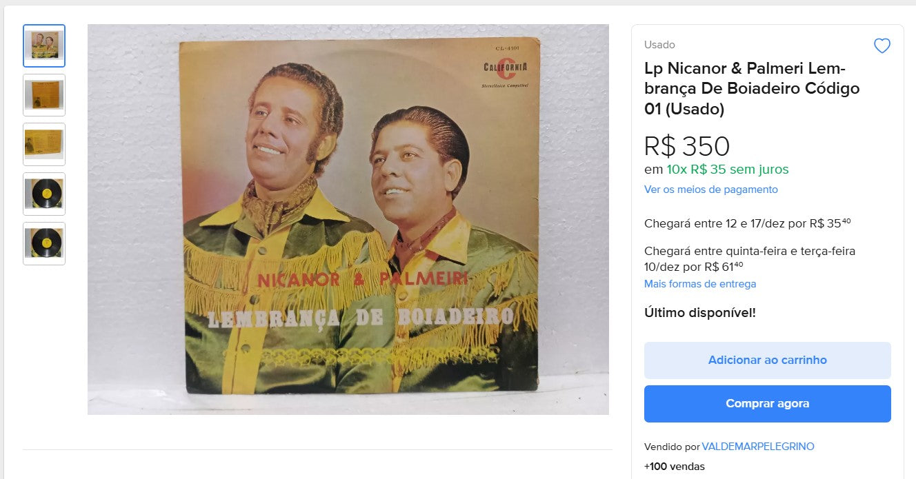 Personal Shopper | Buy from Brazil - Vinyl records- 2 items-  DDP