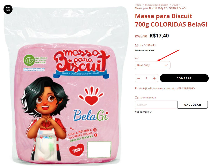 Personal Shopper | Compre do Brasil -Itens para biscoitos -18 unidades (DDP)