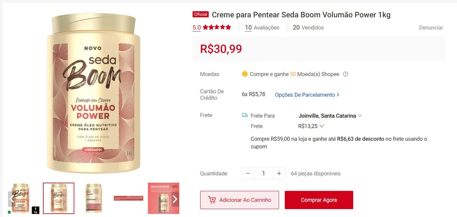 Personal Shopper | Compra desde Brasil - Champús para el cuidado del cabello - 28 ARTÍCULOS (DDP)