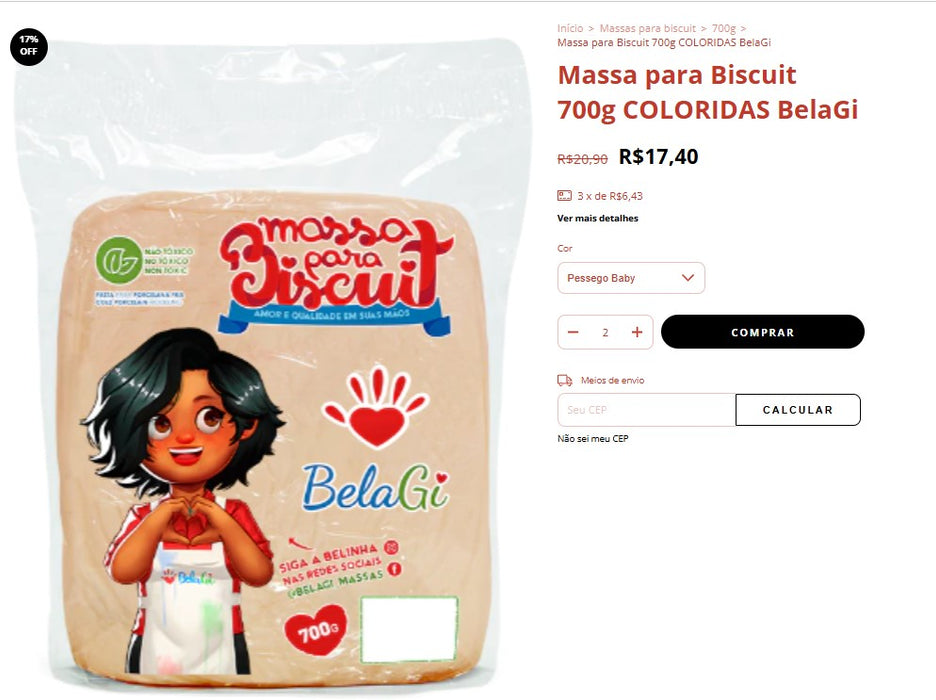 Personal Shopper | Compre do Brasil -Itens para biscoitos -18 unidades (DDP)