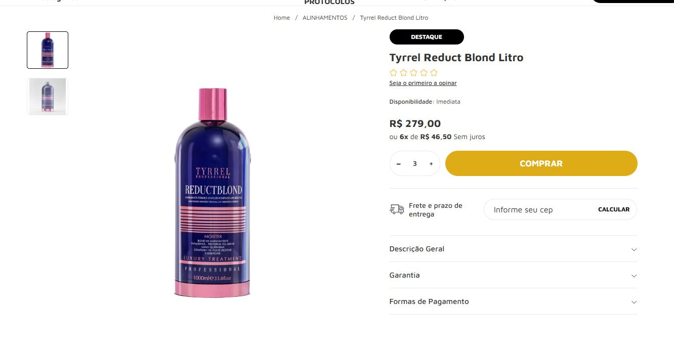 Personal Shopper | Buy from Brazil - Hair Care | Tyrrel - 94 ITEMS (DDP)