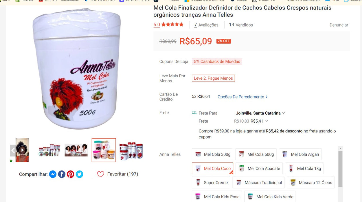 Personal Shopper | Compra desde Brasil - Champús para el cuidado del cabello - 28 ARTÍCULOS (DDP)