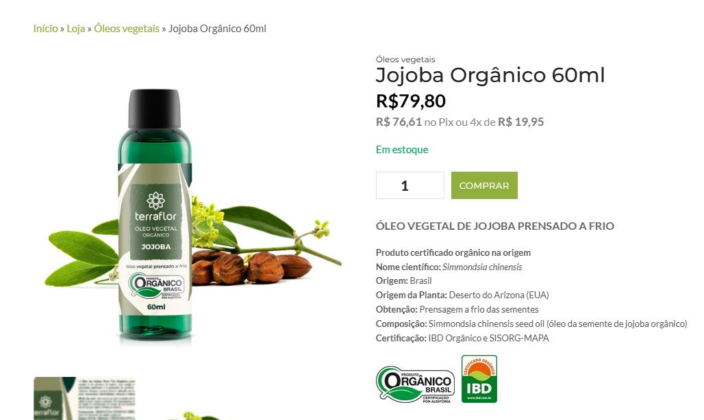 Personal Shopper | Buy from Brazil -	 Óleo de Massagem TERRA-FLOR - 13 items - DDP