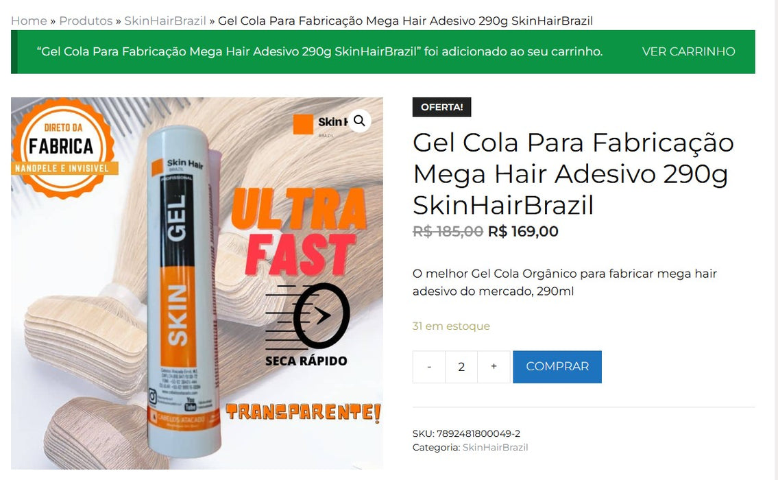 Personal Shopper | Compras desde Brasil - Artículos para Megahair - 4 artículos - DDP