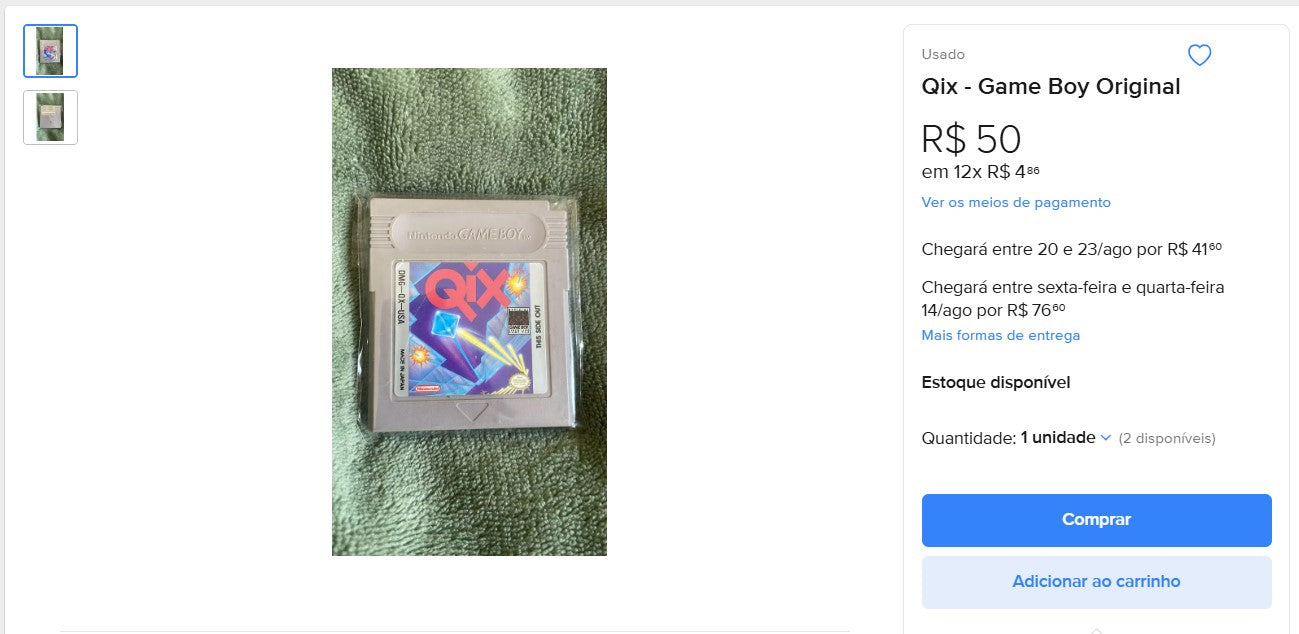 Personal Shopper | Compra desde Brasil - Colección GameBoy - 5 piezas - DDP