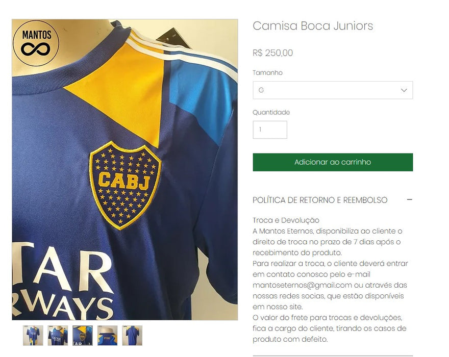 Personal Shopper | Compra desde Brasil - Camisetas de fútbol - 1 artículo - DDP