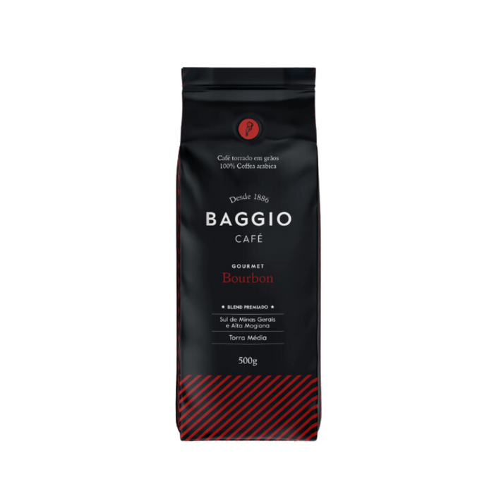 4 Packungen BAGGIO Gourmet Bourbon geröstete Bohnen | Handwerklicher brasilianischer Kaffee (4 x 500 g) – brasilianischer Arabica-Kaffee