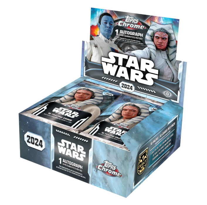 Personal Shopper | Kaufen aus Brasilien – Hobby Box – Star Wars Chrome – Topps 2024 – 100 Karten – 1 garantierter Autogrammausweis – 2 Einheiten (DDP)