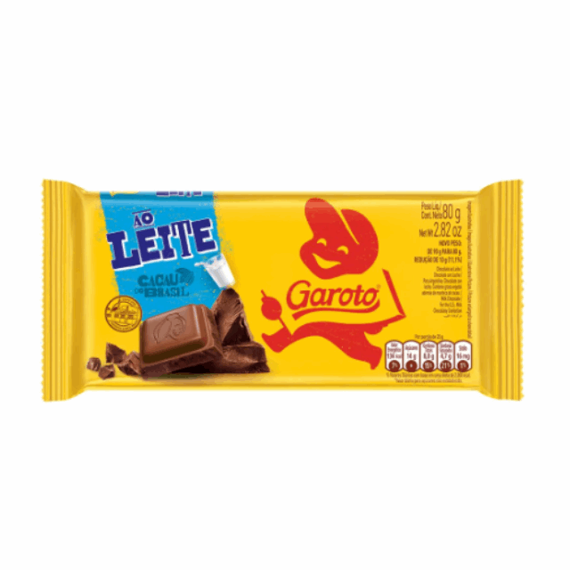 4-Pack Milk Chocolate Tablet - 4 x 80g (2.82oz) GAROTO