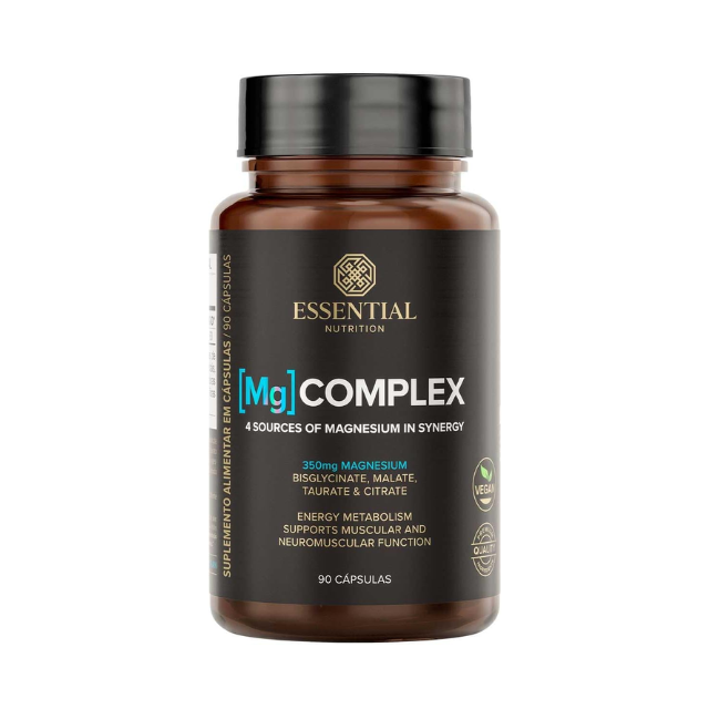 Essential Nutrition [Mg] Complex – Magnesium Blend Capsules, 350mg per Serving – 90 Capsules