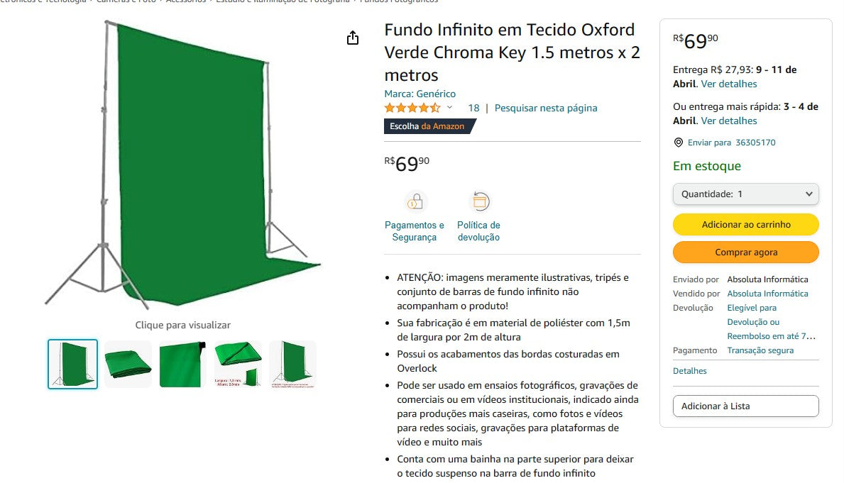 个人客户 | 从巴西购买 - 摄影工作室用品 - 3 件（GIFT BRAZIL）