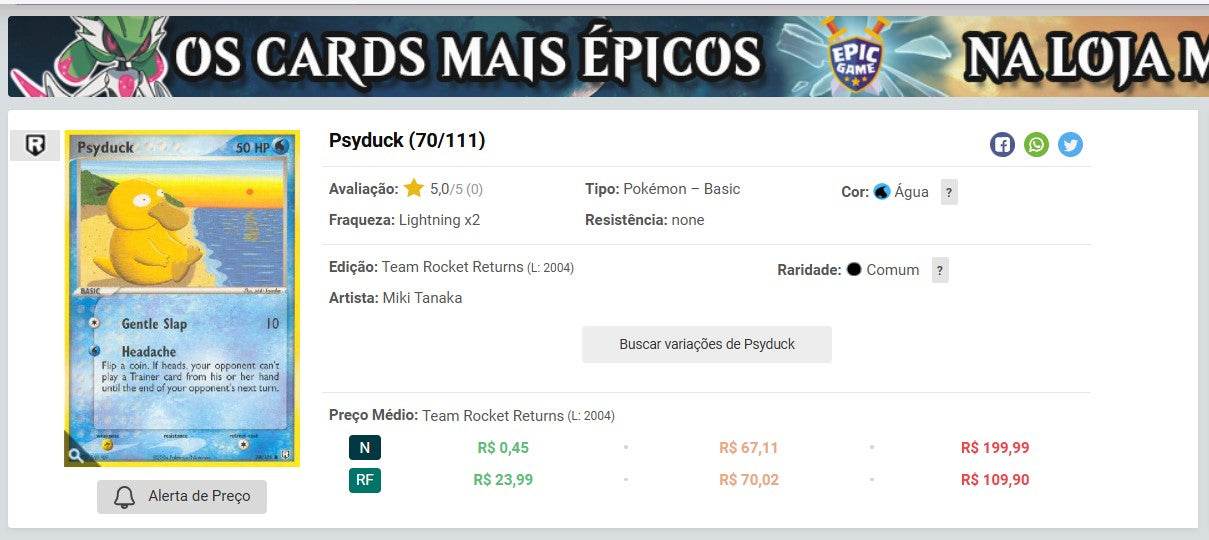Comprador pessoal | Compre do Brasil - Pokémon Cards - 35 itens (DDU)