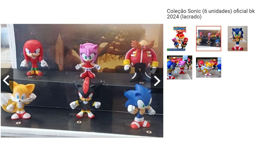 パーソナルショッパー | ブラジルから購入 - Sonic Collectibles - 9 アイテム - DDP