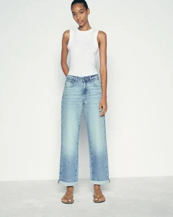 Personal Shopper | اشترِ من البرازيل - جينز Z1975 بقصة مريحة وخصر عالي - 1 قطعة (DDP)