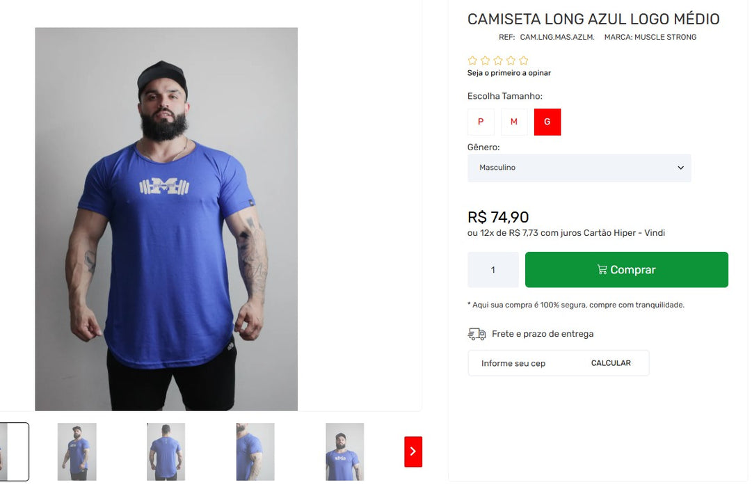 Personal Shopper | Compre do Brasil - Camisetas masculinas - 5 itens - DDP