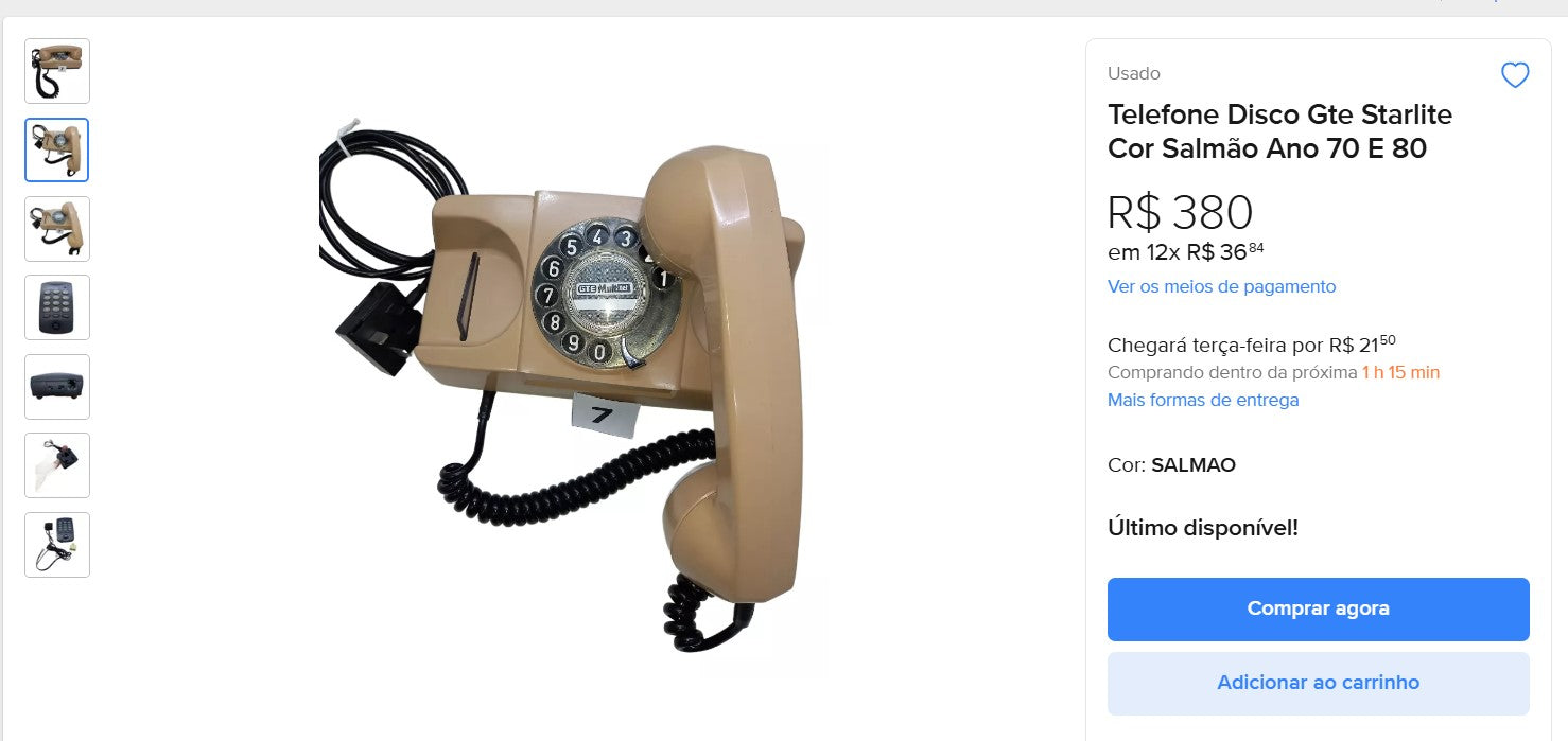 Personal Shopper | Buy from Brazil - Collectible antique telephones - 3 ITEMS (DDP)