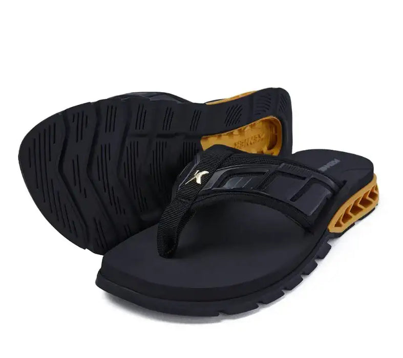 Personal Shopper | Acheter du Brésil - Sandália kenner rakka full force l7 preto com dourado 44/45 -(DDP)