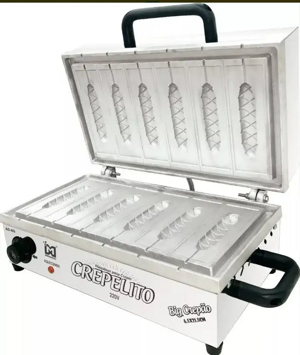 Personal Shopper | Buy from Brazil  - Máquina De Crepe Crepeira Big Crepão No Palito 220v Inovamaq Cor Inox- 2 items (DDP)