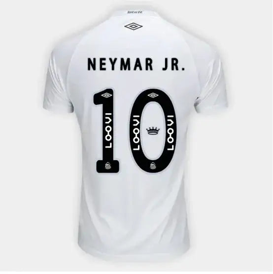 Personal shopper | Buy from Brazil  -Camisa Santos I 25/26 Neymar N° 10 TORCEDOR Umbro Masculina - Branco+Cinza  - 2 items (DDP)