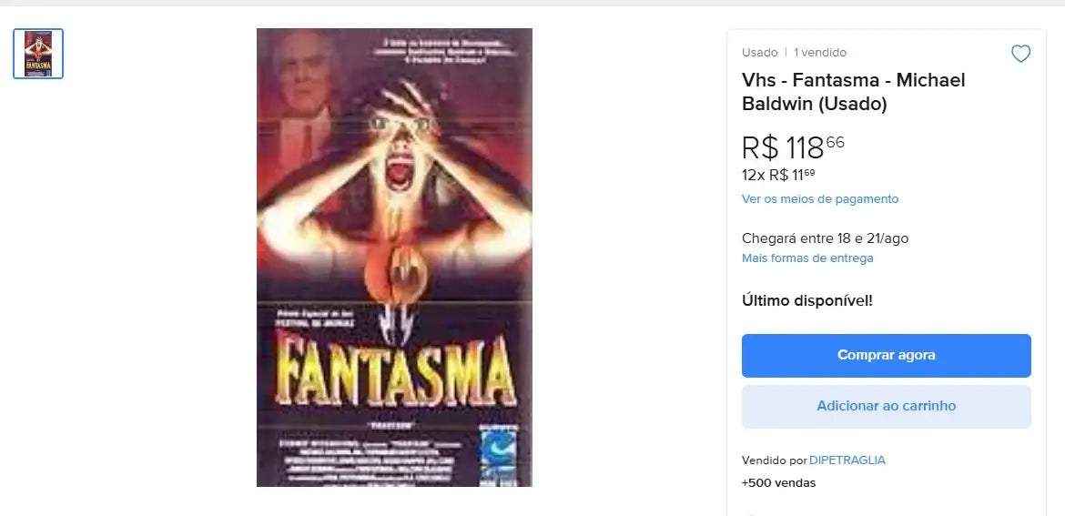 Personal Shopper | Kaufen aus Brasilien - VHS FANTASMA - 5 Einheit (DDP)