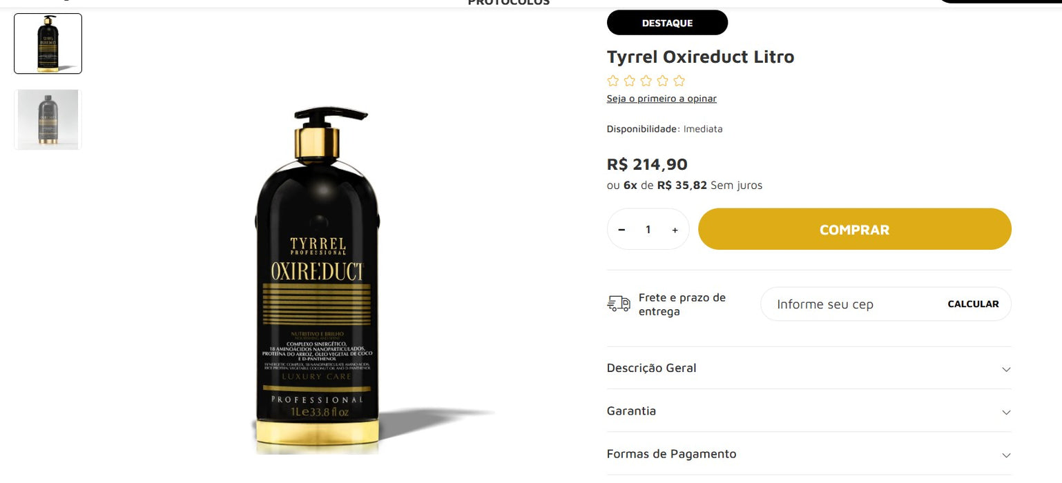 Personal Shopper | Buy from Brazil - Hair Care | Tyrrel - 9 kits (DDP)