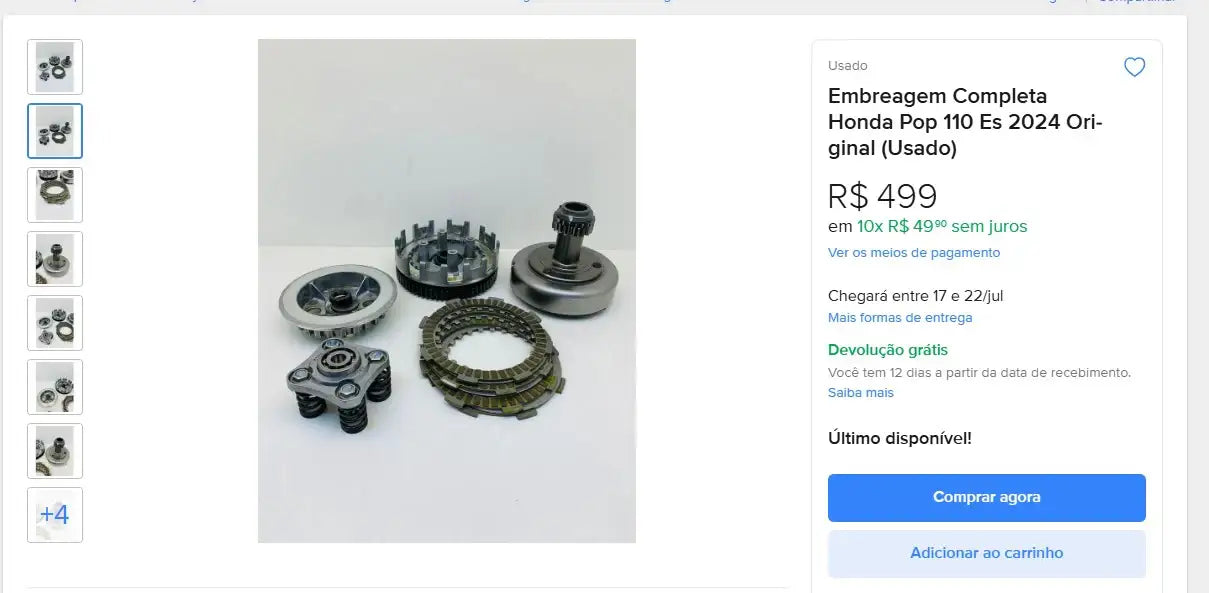 Personal Shopper | Kaufen aus Brasilien - Motorradteile - 7 Artikel (DDP)