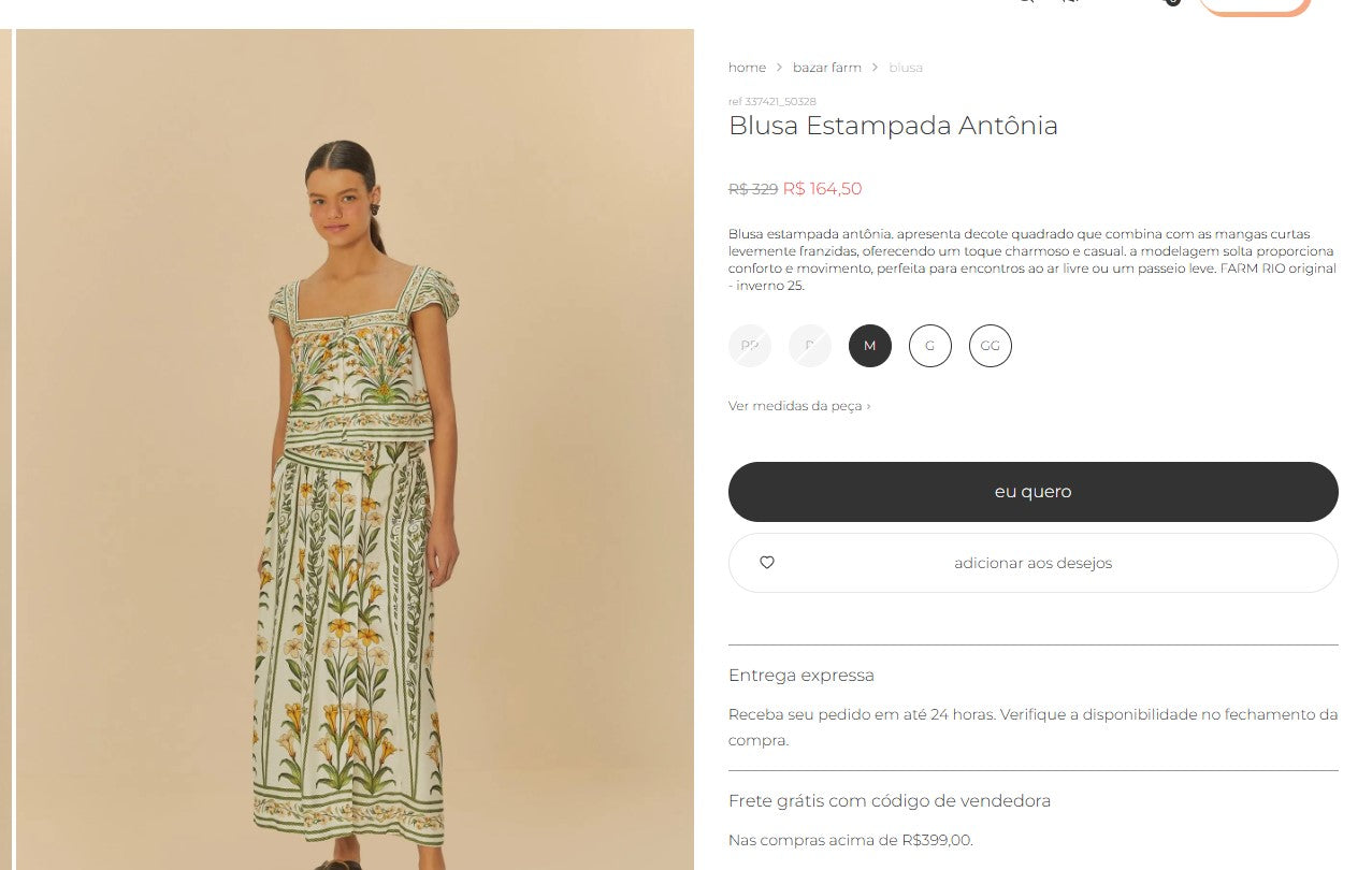 Personal Shopper | Buy from Brazil - FARM CLOTHES  - 8 items - (DDP)