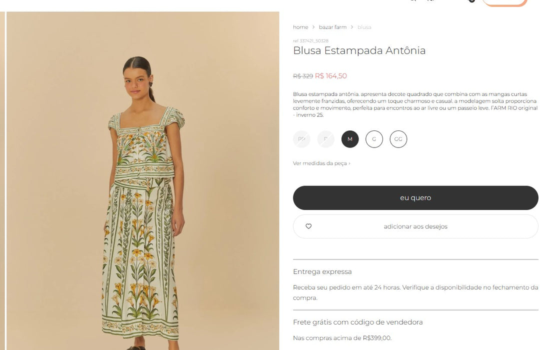 Personal Shopper | Buy from Brazil - FARM CLOTHES  - 8 items - (DDP)