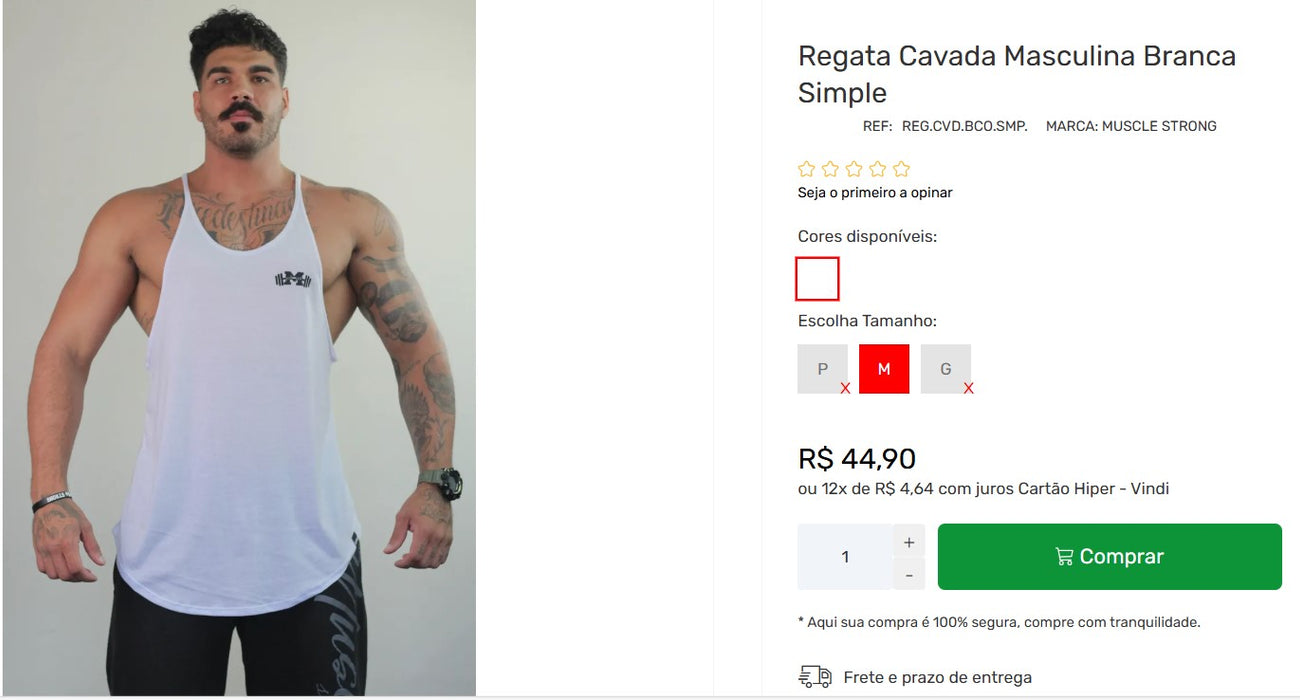 Personal Shopper | Comprar do Brasil - Camisas de homem (Muscle | Chamibrand) - 6 itens - DDP