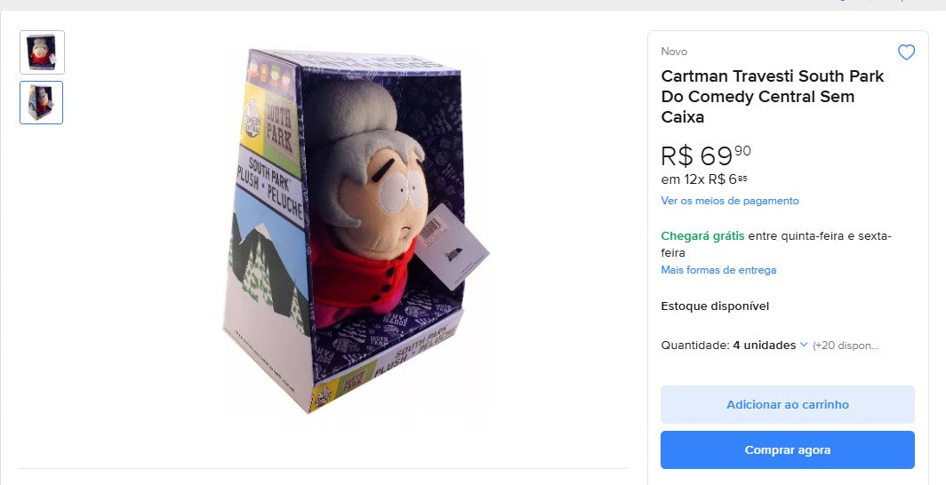 Personal Shopper | Comprar desde Brasil - South Park - 8 artículos - DDP