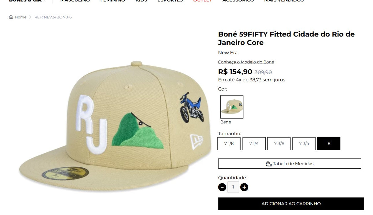 Comprador pessoal | Compre do Brasil -New Era Caps - 2 unidades (DDP)