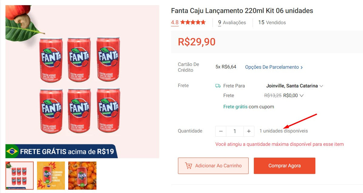 Personal Shopper | Kaufen aus Brasilien - Fanta Dosen Sammlerstücke - 7 Kits - DDP