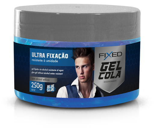 Fixed Blue Hair Glue Gel 250g (8.82 oz) – Buy now at MKPBR.COM – Worldwide Shipping