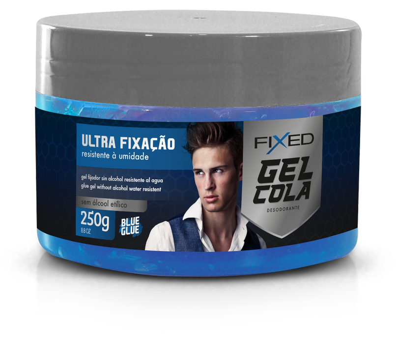 Fixed Blue Hair Glue Gel 250g (8.82 oz) – Buy now at MKPBR.COM – Worldwide Shipping