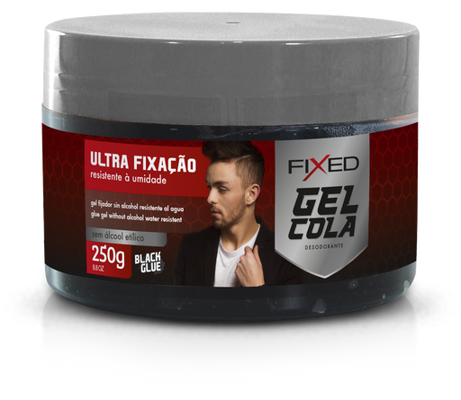 Fixed Black Hair Glue Gel 250g (8.82 oz) – Buy now at MKPBR.COM – Worldwide Shipping