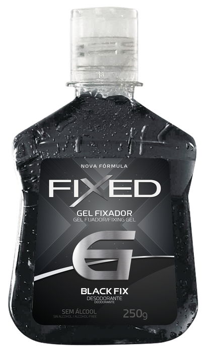 Fixed Black 6 Black Hair Fixing Gel 250g (8.82 oz) – Buy now at MKPBR.COM – Worldwide Shipping