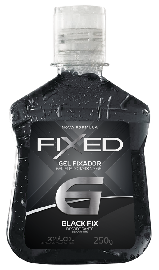 Fixed Black 6 Black Hair Fixing Gel 250g (8.82 oz) – Buy now at MKPBR.COM – Worldwide Shipping