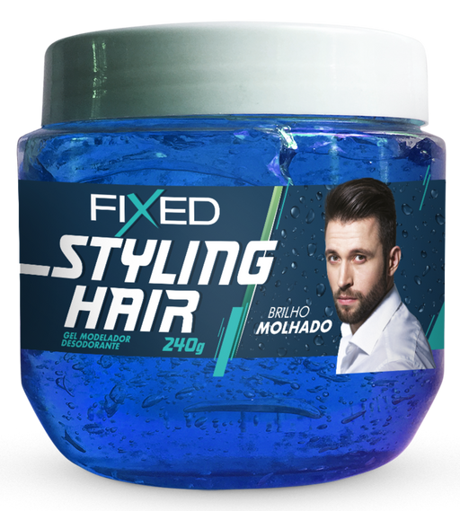 Fixed Blue Hair Modeling Gel 240g (8.47 oz) – Buy now at MKPBR.COM – Worldwide Shipping