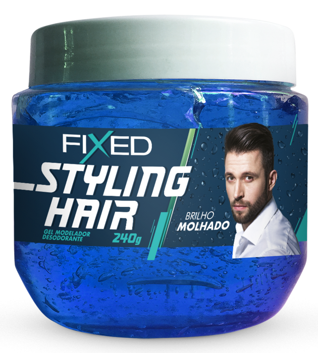 Fixed Blue Hair Modeling Gel 240g (8.47 oz) – Buy now at MKPBR.COM – Worldwide Shipping