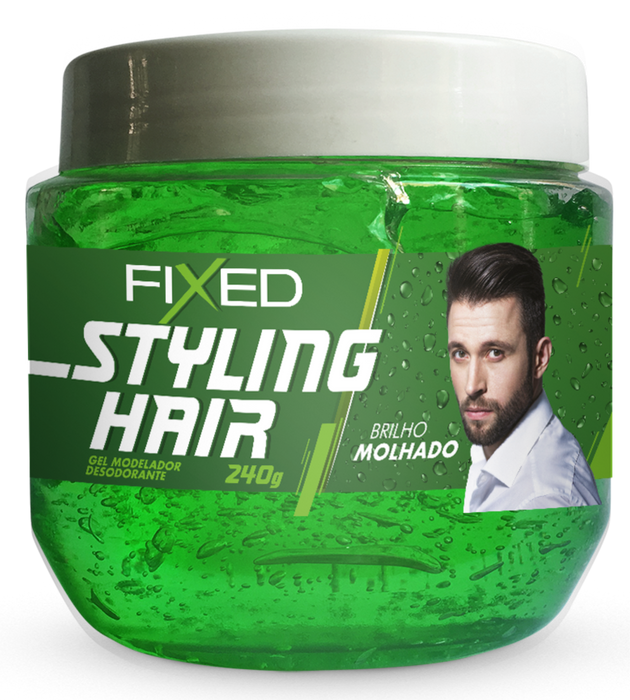 Fixed Green Hair Modeling Gel 240g (8.47 oz) – Buy now at MKPBR.COM – Worldwide Shipping