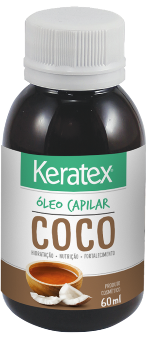 Keratex Coconut Hair Oil 60ml (2.03 fl oz) – Buy now at MKPBR.COM – Worldwide Shipping
