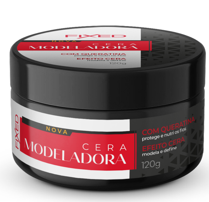 Fixed Keratin Modeling Hair Wax 120g (4.23 oz) – Buy now at MKPBR.COM – Worldwide Shipping