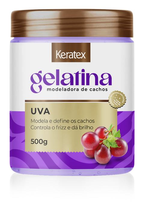Keratex Grape Curl Modeling Gelatin 500g (17.64 oz) – Buy now at MKPBR.COM – Worldwide Shipping