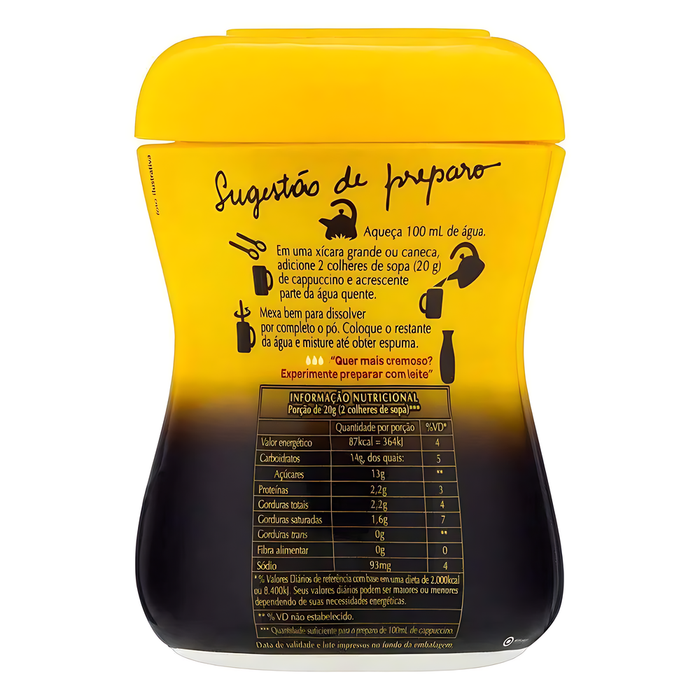 3 Corações Classic Instant Cappuccino Mix 200g (7.05 oz)