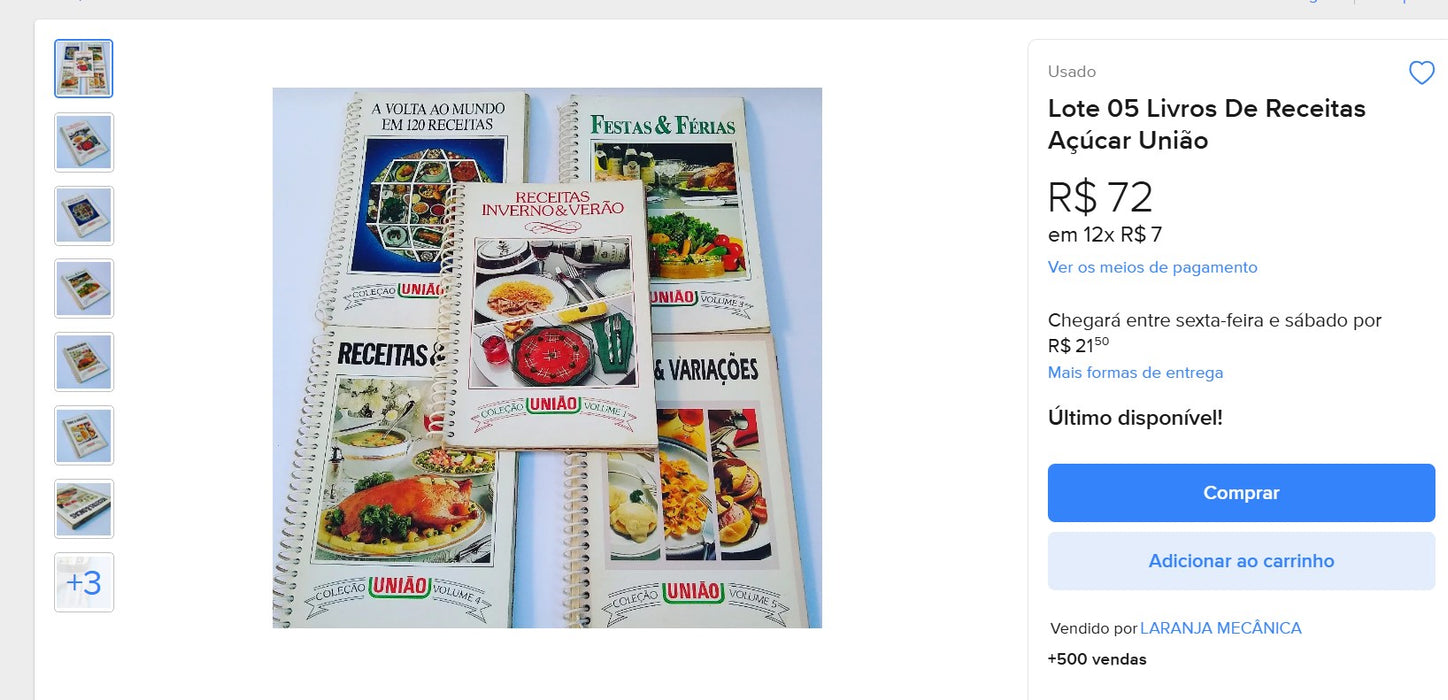 Personal Shopper | Buy from Brazil - Cookbook collection- 12 itens-  DDP