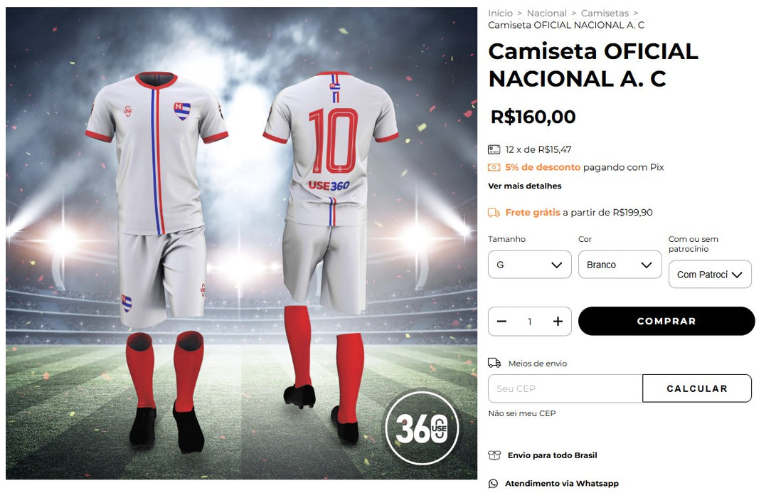 Personal Shopper | Compre do Brasil - Camisas de Futebol - 3 unidades (DDP)