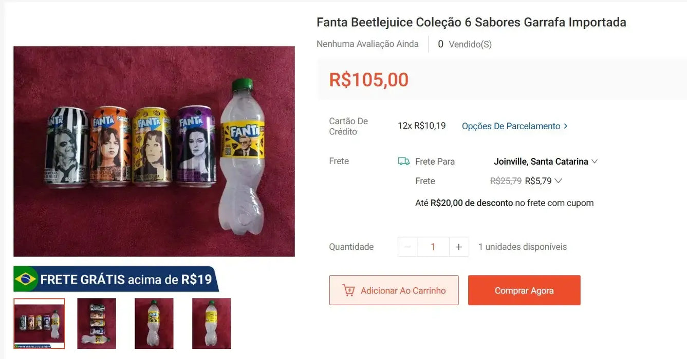 مشتري شخصي | اشترِ من البرازيل - علب فانتا - 2 مجموعات (DDP)