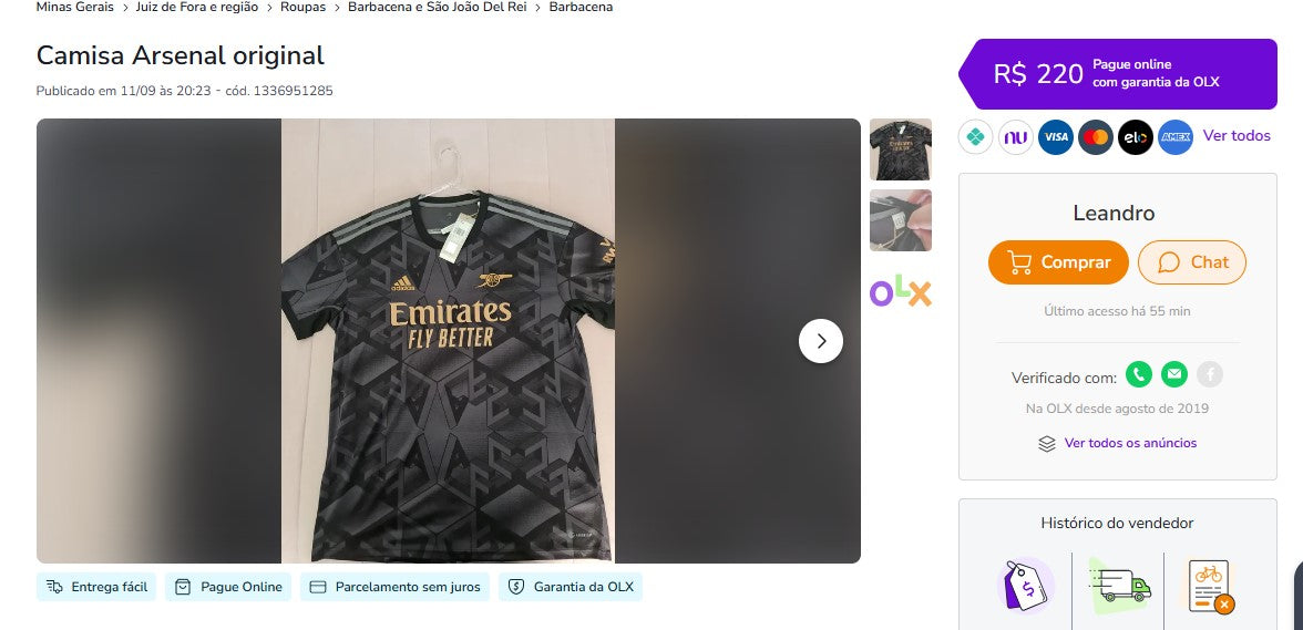 Personal Shopper | Buy from Brazil -Football Jerseys - 4 items -  DDP